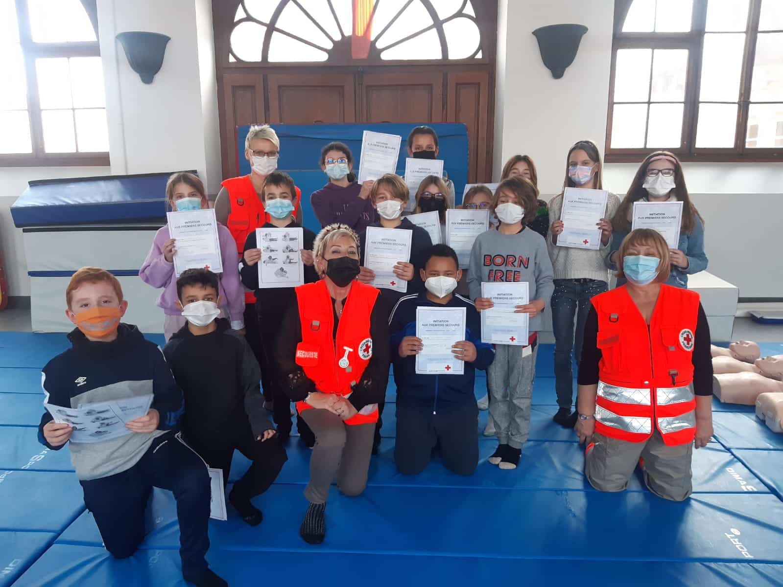 diplômés premiers secours - le Sacré-Coeur à Thonon