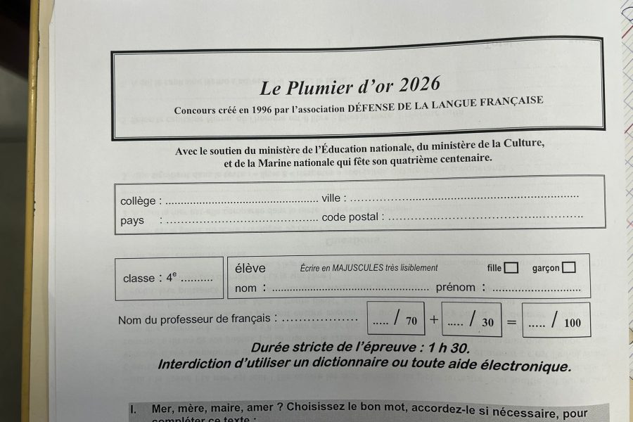 concours plumier or