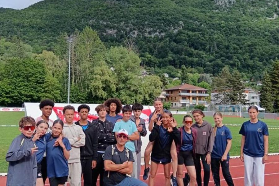 Championnat d’athlétisme : de beaux résultats pour les élèves du collège à Annecy